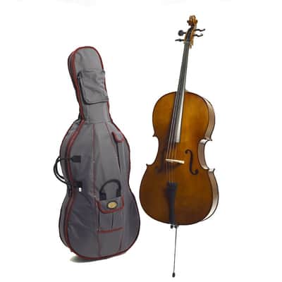 Stentor 1/2 Size Student Cello Outfit with Bag and Bow Model 1108 - Natural image 1