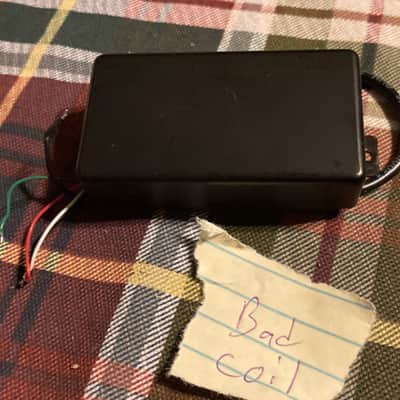 Ernie Ball Sabre Solid Black Guitar Humbucker HT Pickup for Parts or Repair image 2