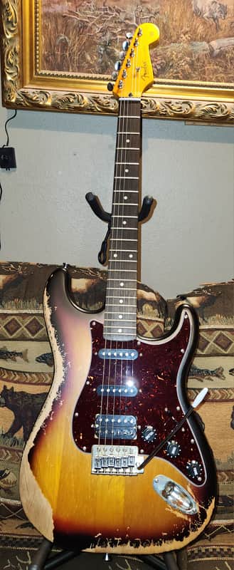 Aged Relic Stratocaster Style Guitar Reproduction image 1