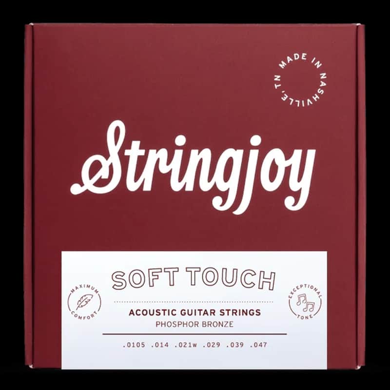 Stringjoy 10.5-47 Soft Touch Naturals - Phosphor Bronze Acoustic Guitar Strings image 1