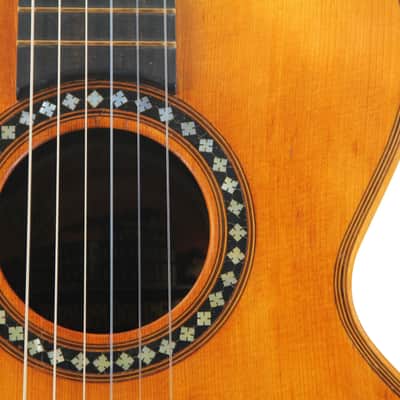 Hermann Döllinger ~1910 Johann Georg Stauffer style romantic guitar - amazing sounding early classical guitar - check video! image 3