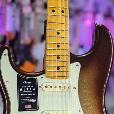 Fender American Ultra Stratocaster Left-handed - Mocha Burst Maple Fingerboard! 920 FREE PLEK! image 4