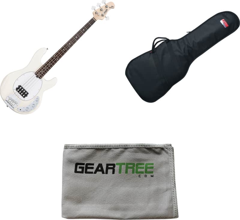 Sterling RAY4-VC-R1 Ray4 Vintage Cream 4-String Electric Bass Guitar w/ Gig Bag and Polish Cloth image 1