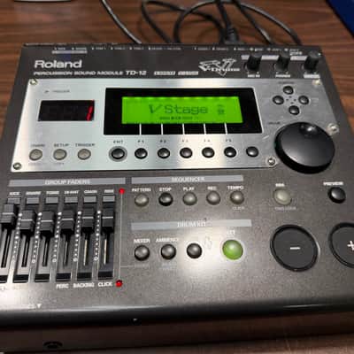 Roland TD-12 V-Drum Sound Module w/Mount, Clamp, & Power Cable - CY93338 image 5