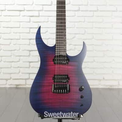 Schecter USA Custom Shop Keith Merrow KM-6 MK-III Pro - Blue Crimson Flame (KM6M3PUSABCFd1) image 4