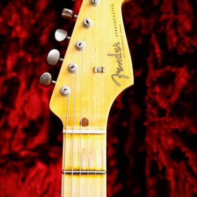 Fender Custom Shop LTD Fat 50's Stratocaster Relic Fiesta Red Electric Guitar 2018 Pre-Owned image 3
