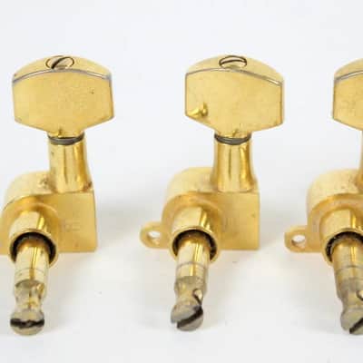 1980s Vintage Schaller M6 Mini Tuners ~GOLD~ W.Germany Tuning Pegs image 8