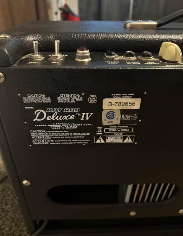 Fender Hot Rod Deluxe IV 3-Channel 40-Watt 1x12" Guitar Combo 2018 - Present - Black image 1