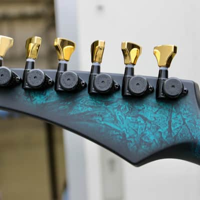 Aristides 060 Dark Teal Marble Burst Satin - Featuring BKP Pickups image 5