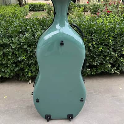 4/4 Cello Case Carbon Fiber Cello Box Carry for light green,free shipping image 3