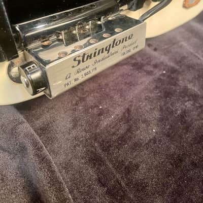 Supro/Valco Comet Double Neck 6/6-String Lap Steel 1956 white w/ supro amp image 5