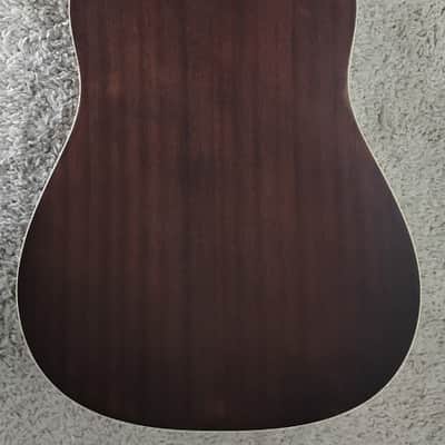 Luna Art Vintage Style Dreadnought Full Size Acoustic Solid Top Guitar - B Stock image 2