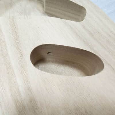 Unfinished Poplar Wood Stratocaster Strat Style Body image 6