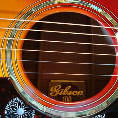 Gibson J 200 Custom 1994 - Cherry Sunburst image 12
