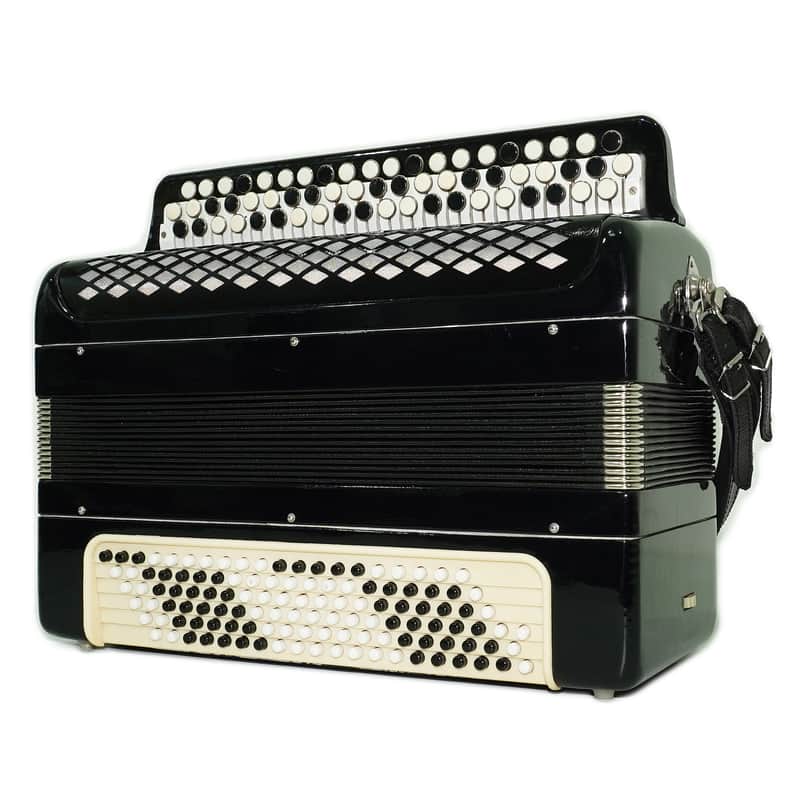 Bayan Accordion Tulskiy Tula 3 Row Chromatic Button Accordion 120 Bass, Vintage Music Box B System, New Straps, Soviet Harmonica, 2758 image 1