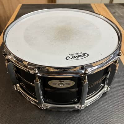 Pearl STE1465BR SensiTone Elite 14x6.5" Brass Snare Drum 2010s - Black Nickel Over Brass image 4