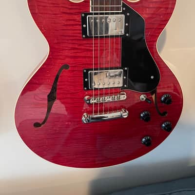 Collings I-35 LC Semi-Hollow Electric Guitar 2019 Cherry Red image 2
