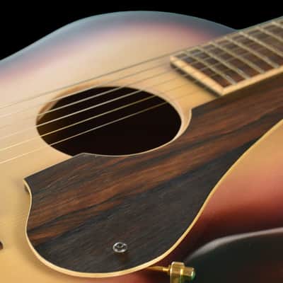 Round hole acoustic luthiery archtop guitar Manouche Gypsy image 11