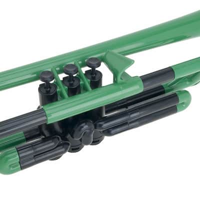 pInstruments PTRUMPET2G Trumpet Lightweight, Ergonomic Grip- Standard, Green image 3