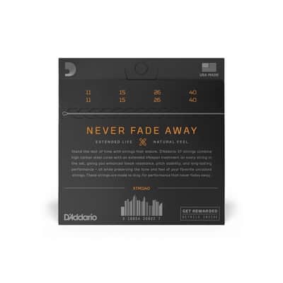 D'Addario XT 11-40 Medium Coated Phosphor Bronze Mandolin Strings - XTM1140 image 3