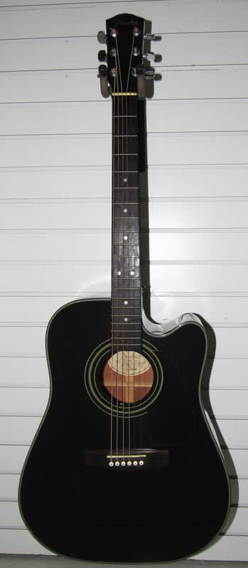 FENDER DG-20CE ACOUSTIC ELECTRIC GUITAR w GIG BAG MIK | Reverb