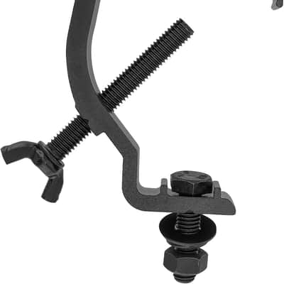 10 Pack Stage Light Clamp Hook, Aluminum Alloy Truss C-Clamp, Heavy Duty Stage Lights Truss Clamp for DJ Lighting Par Lights Spot Lights, Fit for 1.18-2 Inch OD Tube/Pipe, Black image 3