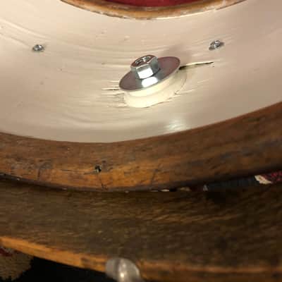 Ludwig&Ludwig 26" Single Tension Marching Bass Drum 1920's - Walnut image 14