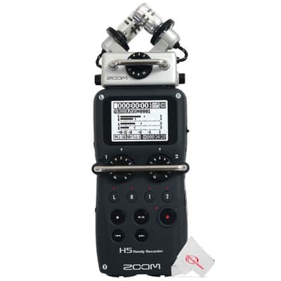 Zoom H5 4-Input / 4-Track Portable Handy Digital Recorder With Interchangeable X/Y Mic Capsule + 2x Vidpro Professional Wired XLR Lavalier Microphone XM-L2 for Pro Audio Equipment with XLR Input image 2