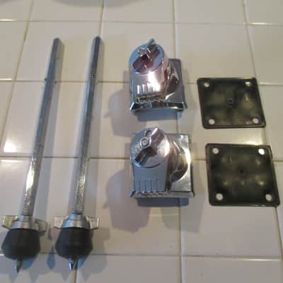 Tama (2) Vintage Granstar Bass Drum Legs/Spurs W/Hardware, 1980s Japan Mint! image 7