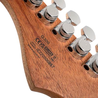 Cort G Series 300 Glam Double Cutaway Electric Guitar - Polar Ice Metallic image 4