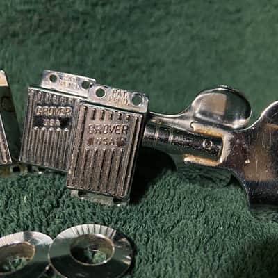 Grover Slimline Wavy Bass Tuners Chrome for Rickenbacker 4001 image 3