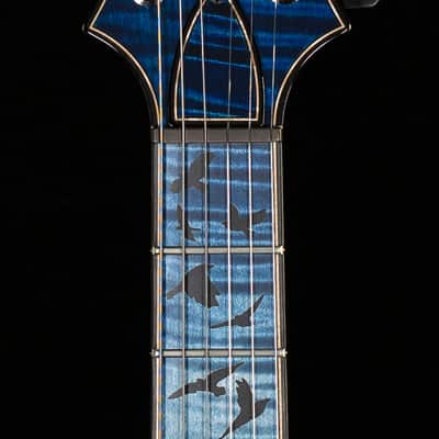 PRS Private Stock 11088 Custom 24-08 Birds of Flight Whale Blue Fade (419) image 5