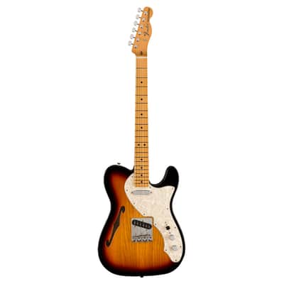 Used Fender Vintera II 60s Telecaster Thinline - 3-Color Sunburst w/Maple FB image 2