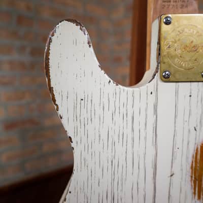 Paoletti Nancy Loft SH “Relic White Over Sunburst” Handcrafted Italian Reclaimed Chestnut Roasted Maple image 17