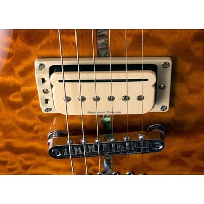 Michael Kelly Mod Shop Patriot Instinct Duncan, Scorched, Quilt MapleTop, Mahogany Body image 7