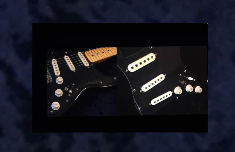 David Gilmour/Pink Floyd  Loaded Stratocaster Pickguard with 7 -WAY MOD & Black SSS set/3 knobs/1 tip image 1