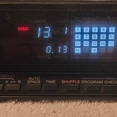 Sony CDP-50 single CD player from 1986! August 1986 - Black image 20