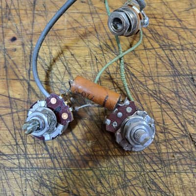 RARE Vintage 1964 1965 Kay Silvertone Airline Vanguard Leader Wiring Harness Pentometers Pots Input Jack Capacitor Parts Luthier image 1