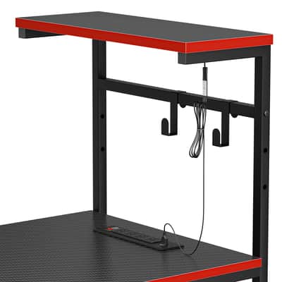 44" LED Music Production Desk – DJ & Producer Workstation with Power Outlets image 6