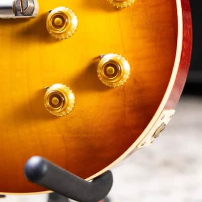 Gibson Custom Shop 1958 Les Paul Standard Reissue - VOS Iced Tea Burst with Brown/Pink Lifton Reissue 5-Latch Case - Used image 12