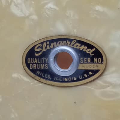 *Slingerland 14x22" WMP Bass Drum Shell Vintage 60s/Sep'64 Sound King Black/Gold image 2