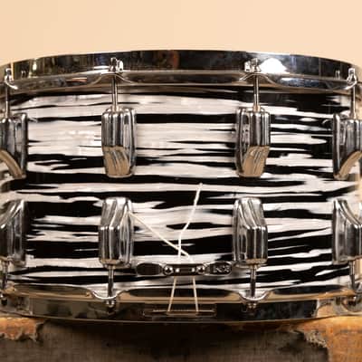 Vintage Newsound 8x14 White Tiger Pearl Snare Drum image 4