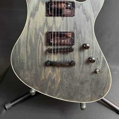Schecter Avenger Standard Electric Guitar Charcoal Satin Ash Finish image 2