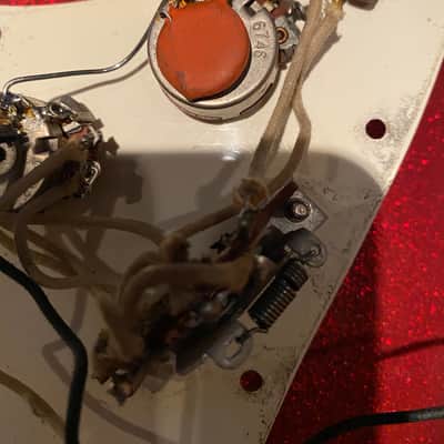 Fender Stratocaster 1967 Original Loaded Pick Guard. 1967 White image 12