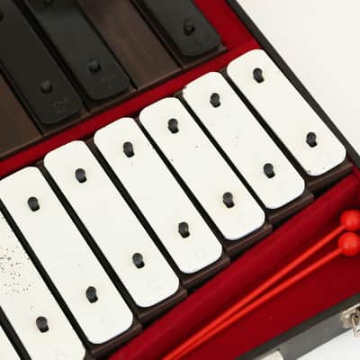 1960s Rhythm Band Glockenspiel Vintage MIJ Toy Xylophone - Student Percussion Bells w/Original Case! image 7