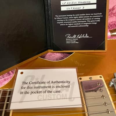 Gibson Custom Shop Luthman Ltd Edition #3 of 9 (aka Joe Perry Signature "Gold Rush" Axcess ) image 8