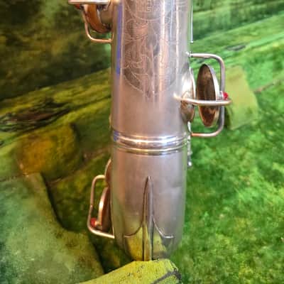 Vintage 1926 Conn "New Wonder" C-Melody Saxophone – Satin Silver image 3