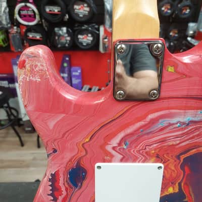 Custom Strat Electric Guitar - Swirl Finish image 17