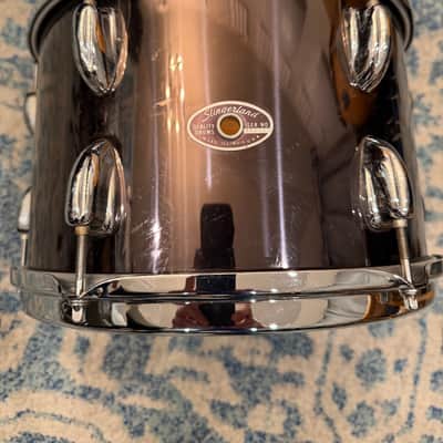 Slingerland 8 x 12" Rack Tom (3-ply), Early 70's - Black Chrome image 1