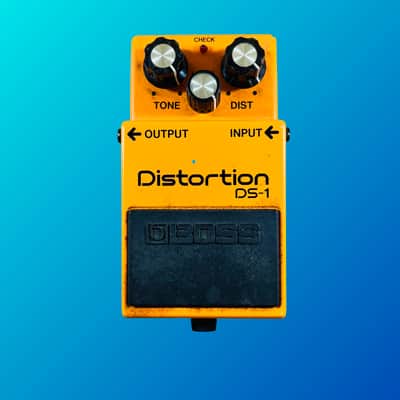Boss DS-1 Distortion (Black Label, Long Dash) 1978 - 1982 Orange image 1